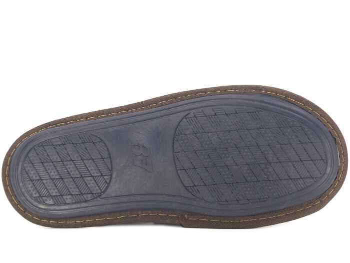 Auris Zenne İthal Çanak Terlik Kahve Zebra - 3