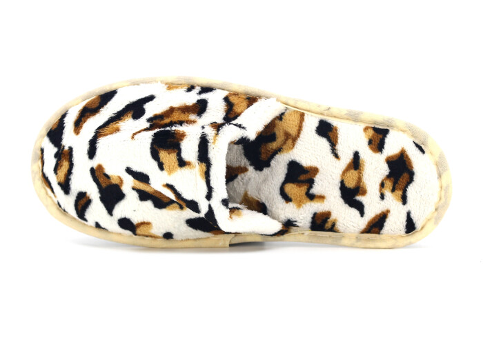 Auris Zenne İthal Çanak Terlik Leopar Bej - 2