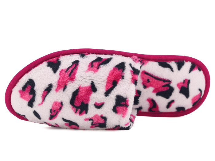 Auris Zenne İthal Çanak Terlik Leopar Pembe - 2