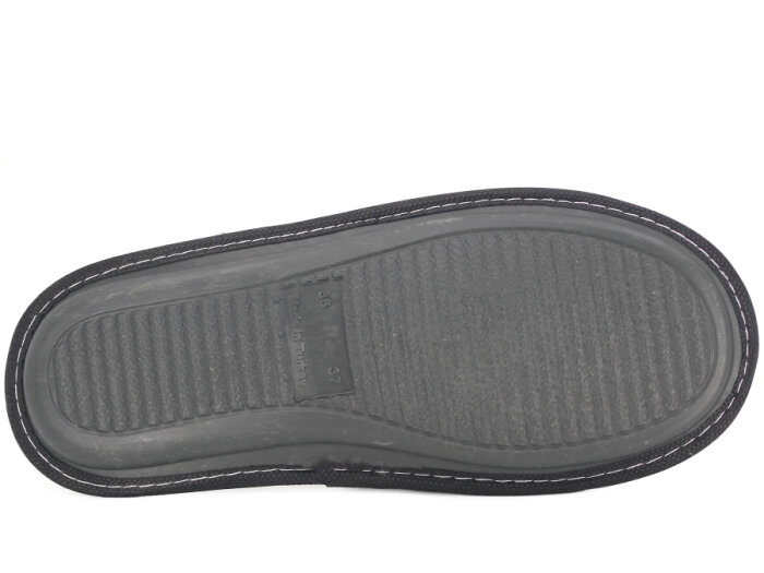 Auris Zenne Kadife Çanak Terlik Kahve - Siyah - 3