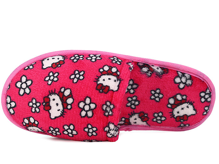 Auris Zenne Kadife Çanak Terlik Kedili Fuşya - 2