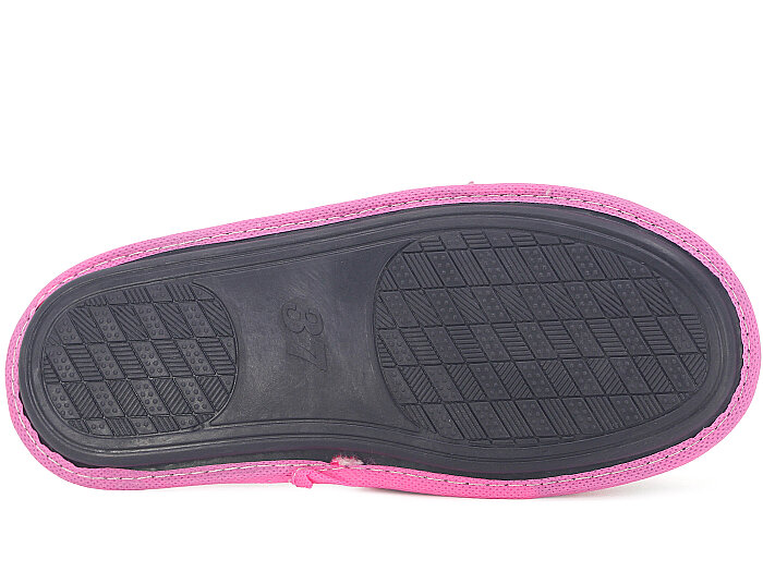 Auris Zenne Kadife Çanak Terlik Kedili Fuşya - 3