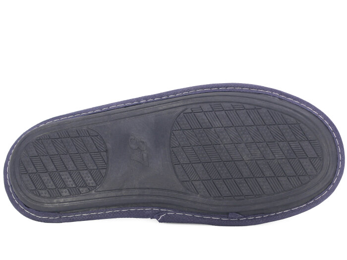 Auris Zenne Kadife Çanak Terlik Lacivert - 3