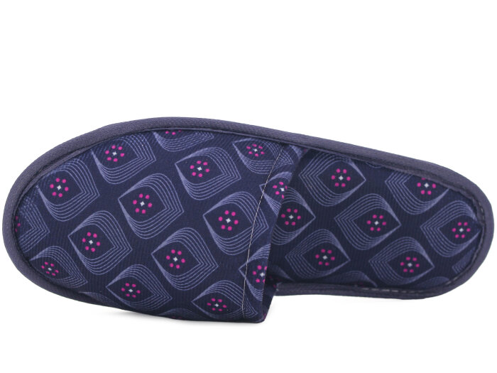 Auris Zenne Kadife Çanak Terlik Lacivert - Auris (1)