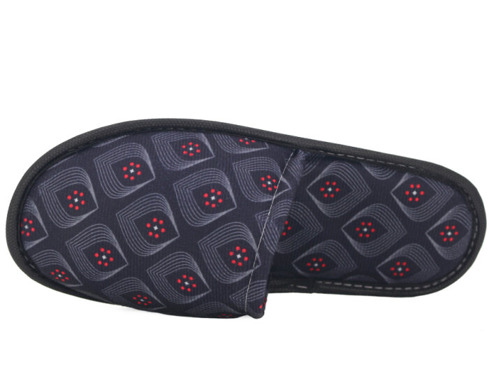 Auris Zenne Kadife Çanak Terlik Siyah - 2