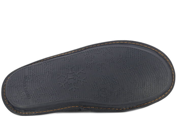 Auris Zenne Kadife Çanak Terlik Siyah - Gri - 3