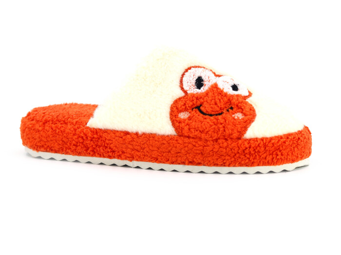 Auris Zenne 127 Kurbağa Kapalı Ev Terliği Kurbağalı Turuncu - Auris