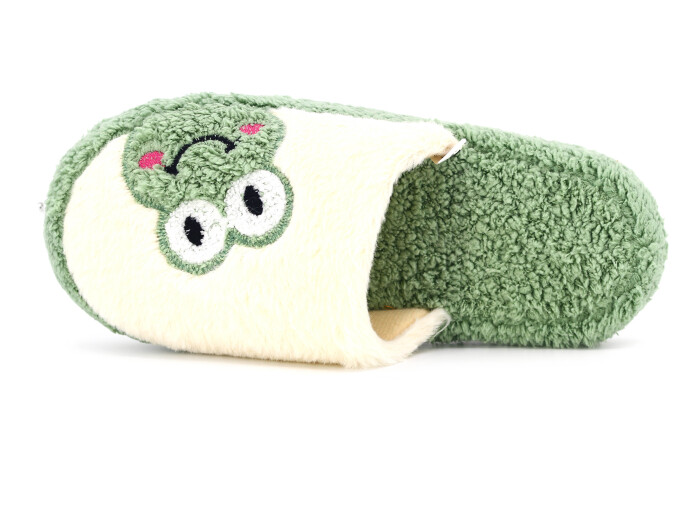 Auris Zenne 127 Kurbağa Kapalı Ev Terliği Kurbağalı Yeşil - Auris (1)