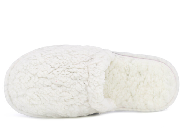 Auris Zenne Kürk Ev Terliği Beyaz - Auris (1)