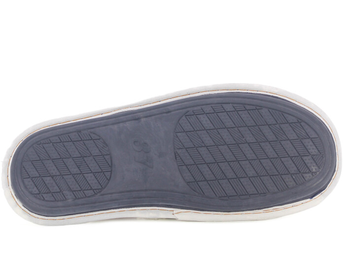 Auris Zenne Kürk Ev Terliği Beyaz - 3