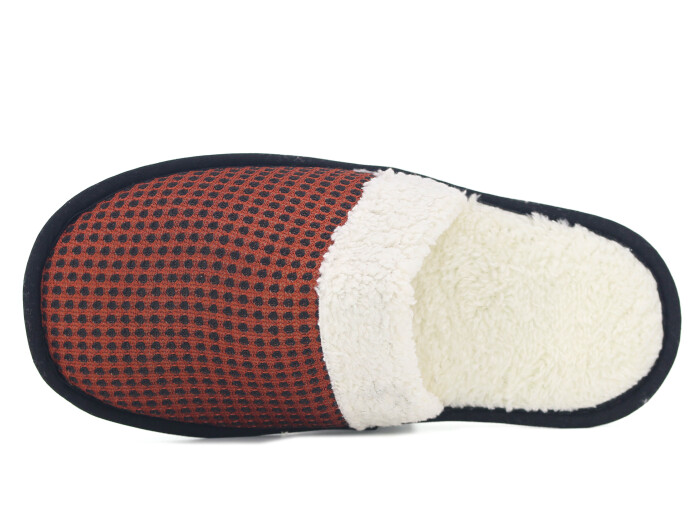 Auris Zenne Kürk Ev Terliği Bordo - Auris (1)