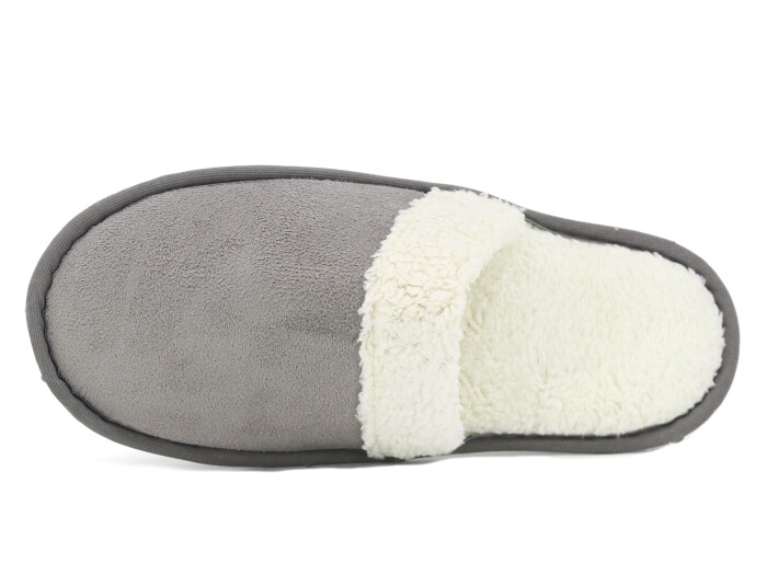 Auris Zenne Kürk Ev Terliği Gri - Auris (1)