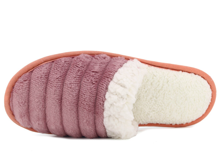 Auris Zenne Kürk Ev Terliği Pembe - 2