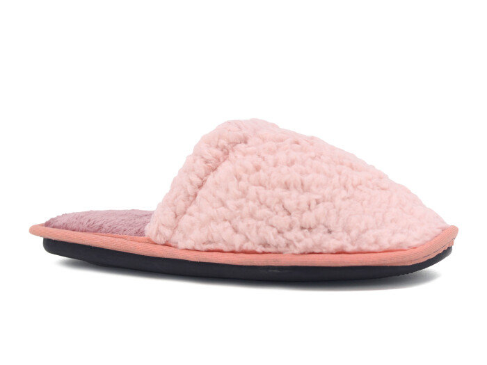 Auris Zenne Kürk Ev Terliği Pudra - Auris