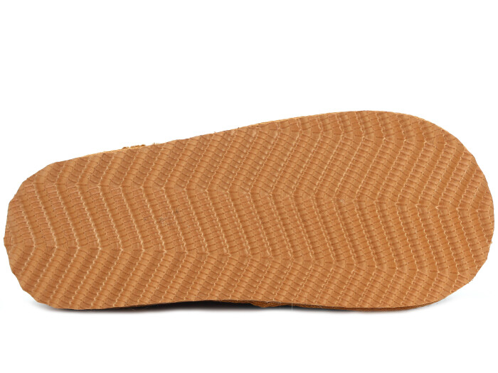 Auris Zenne Kürklü Gondol Ev Terliği Leopar Kahve - 3