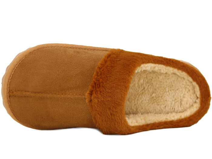 Auris Zenne Kürklü Gondol Ev Terliği Taba - 2