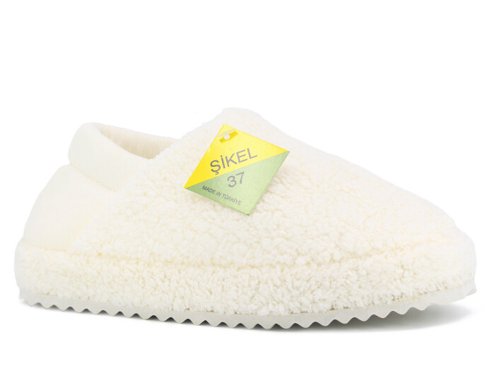 Auris Zenne ŞK Lastikli Ev Ayakkabısı Beyaz - Auris