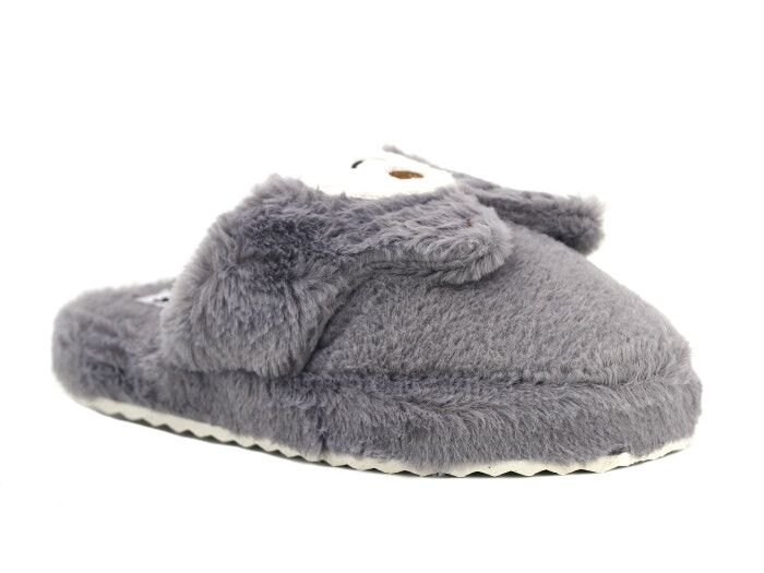 Auris Zenne MY Hayvanlı Kapalı Ev Terliği Pandalı Füme - Auris