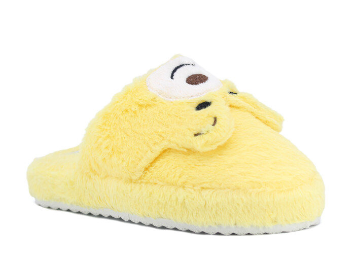 Auris Zenne MY Hayvanlı Kapalı Ev Terliği Pandalı Sarı - Auris