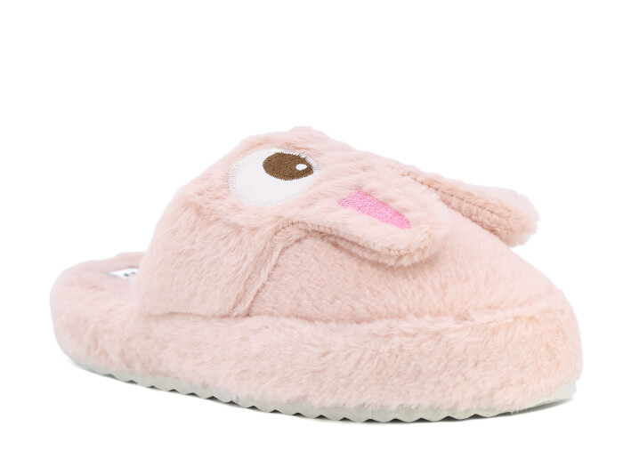 Auris Zenne MY Hayvanlı Kapalı Ev Terliği Tavşanlı Pembe - Auris