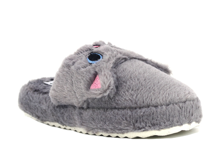 Auris Zenne MY Hayvanlı Kapalı Ev Terliği Kedili Füme - Auris