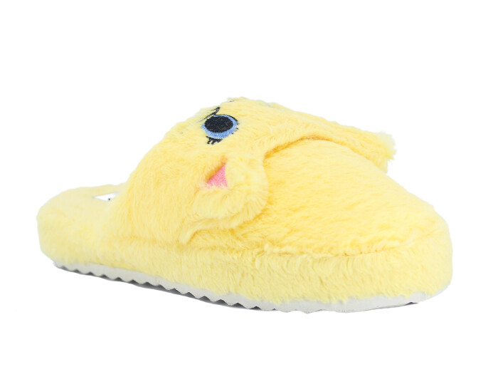 Auris Zenne MY Hayvanlı Kapalı Ev Terliği Kedili Sarı - Auris