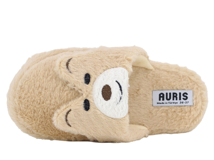 Auris Zenne MY Hayvanlı Kapalı Ev Terliği Pandalı Vizon - Auris (1)