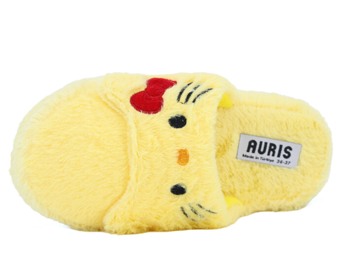 Auris Zenne MY Hayvanlı Kapalı Ev Terliği Sarı - Auris (1)