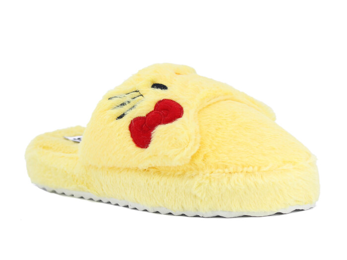 Auris Zenne MY Hayvanlı Kapalı Ev Terliği Sarı - Auris