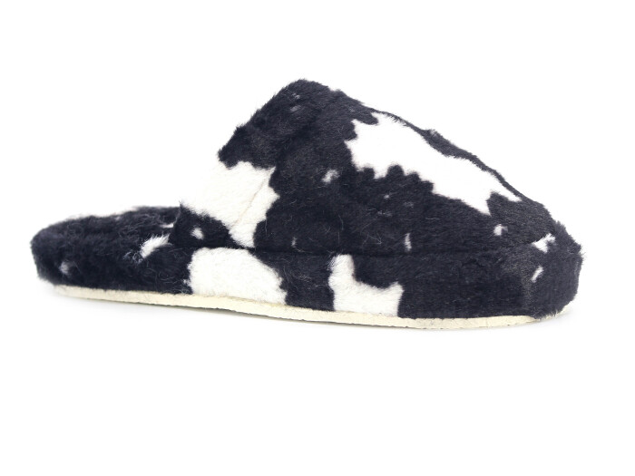 Auris Zenne MS Kapalı Atom Ev Terliği Dalmaçyalı Siyah - Auris