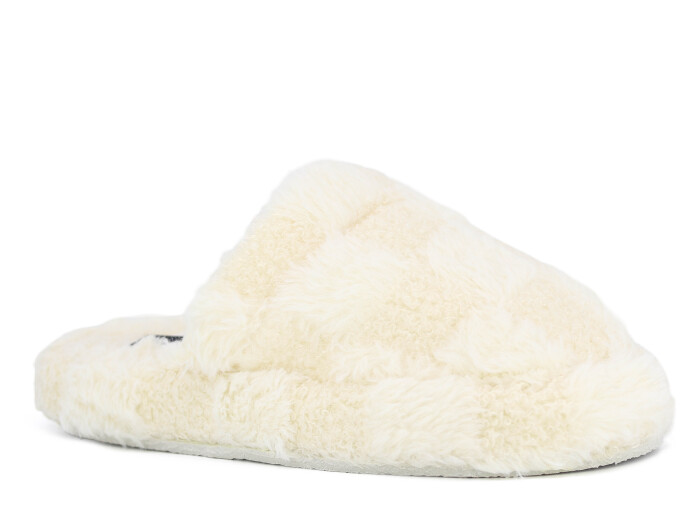 Auris Zenne MS Kapalı Atom Ev Terliği Kareli Ekru - 1