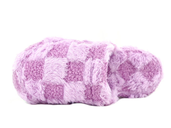 Auris Zenne MS Kapalı Atom Ev Terliği Kareli Mor - Auris (1)