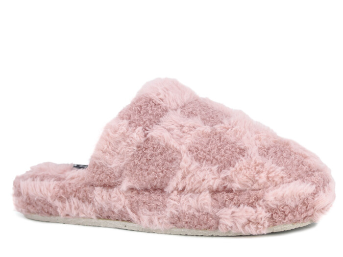 Auris Zenne MS Kapalı Atom Ev Terliği Kareli Pembe 