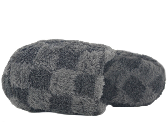 Auris Zenne MS Kapalı Atom Ev Terliği Kareli Siyah - 2