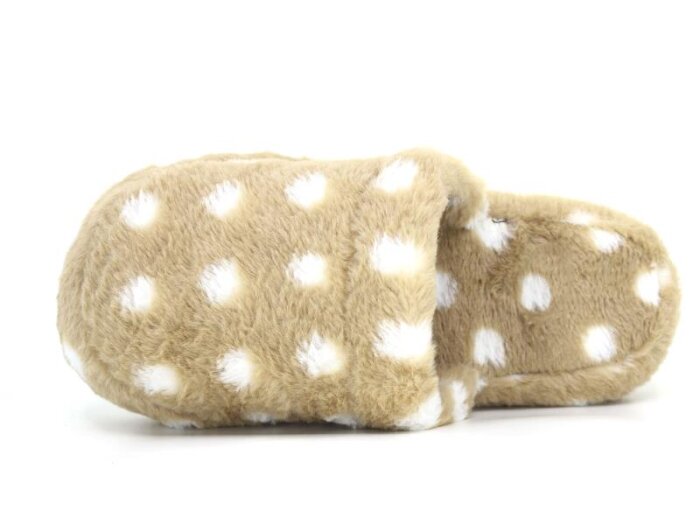 Auris Zenne MS Kapalı Atom Ev Terliği Puantiyeli Kahve - Auris (1)