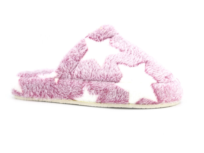 Auris Zenne MS Kapalı Atom Ev Terliği Yıldızlı Mor - Auris