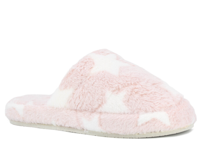 Auris Zenne MS Kapalı Atom Ev Terliği Yıldızlı Pembe - Auris