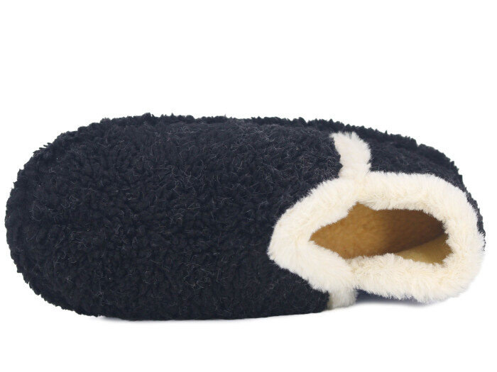 Auris Zenne Peluş FL Ev Ayakkabısı Siyah - Auris (1)