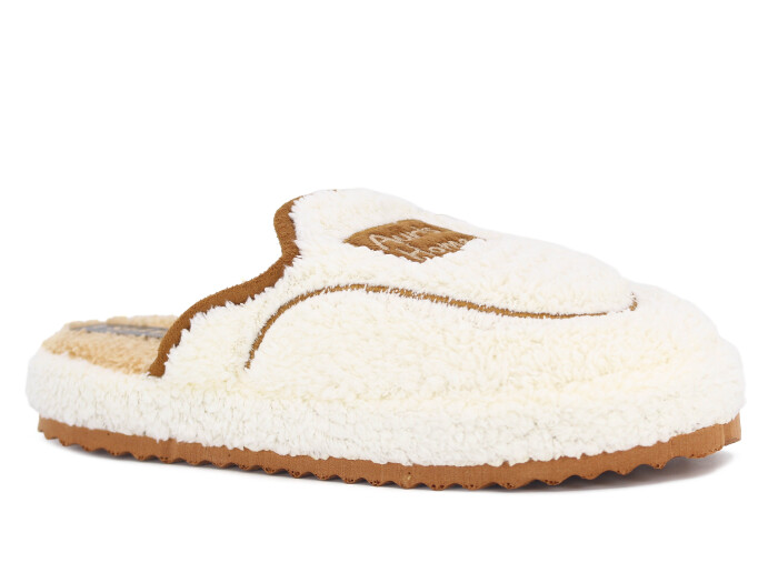 Auris Zenne PW Home Peluş Ev Terliği Beyaz - 1