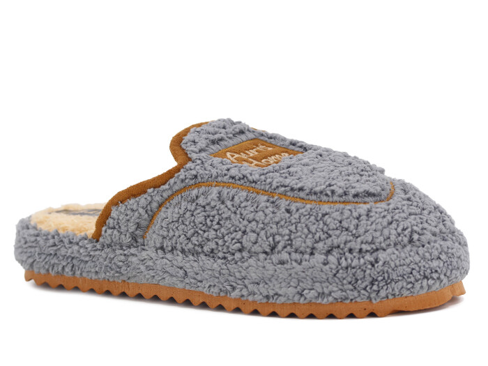 Auris Zenne PW Home Peluş Ev Terliği Gri - Auris