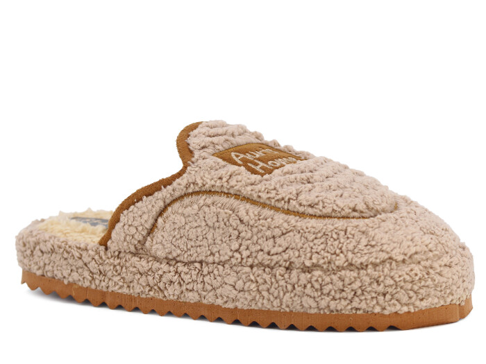 Auris Zenne PW Home Peluş Ev Terliği Kahve - Auris