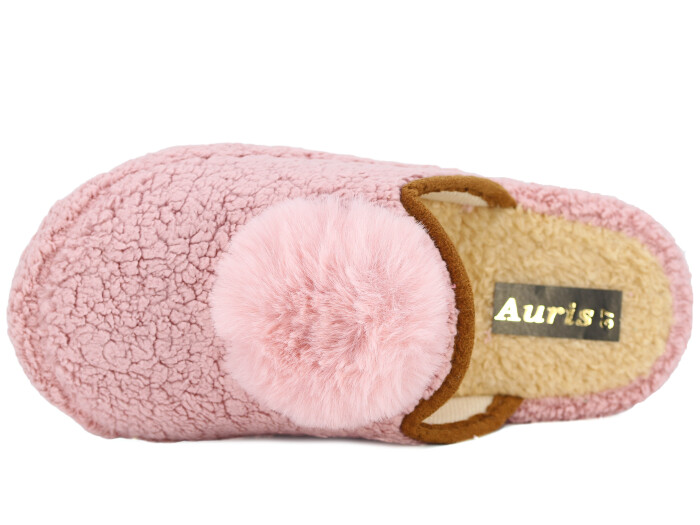 Auris Zenne PW Ponpon Peluş Ev Terliği Pembe - Auris (1)