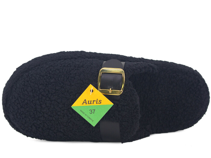 Auris Zenne ŞK Tokalı Ev Terliği Siyah - 2