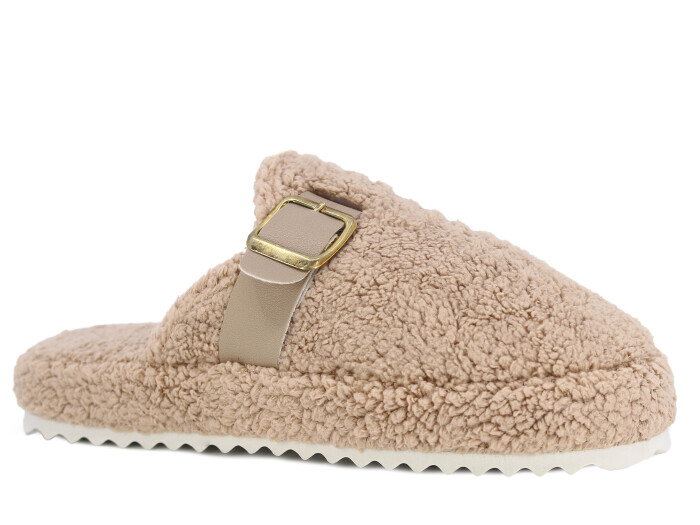 Auris Zenne ŞK Tokalı Ev Terliği Vizon - Auris