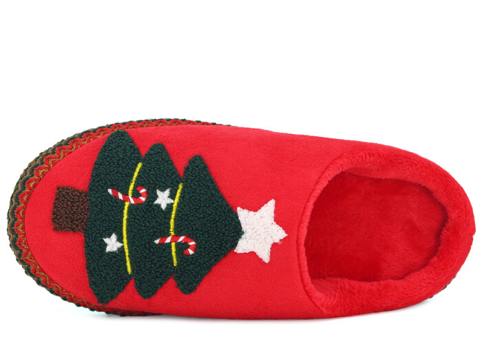 Auris Zenne SL Noel Ağacı Gondol Ev Terliği Kırmızı - Auris (1)