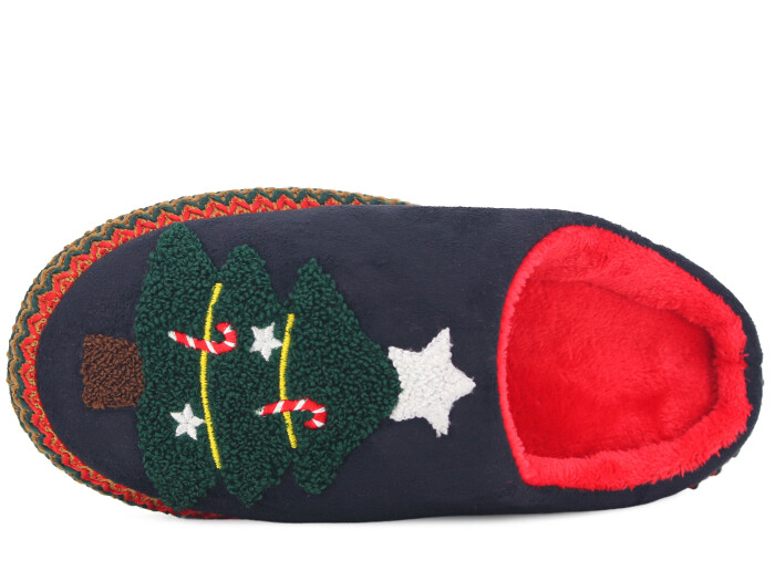 Auris Zenne SL Noel Ağacı Gondol Ev Terliği Siyah - 2