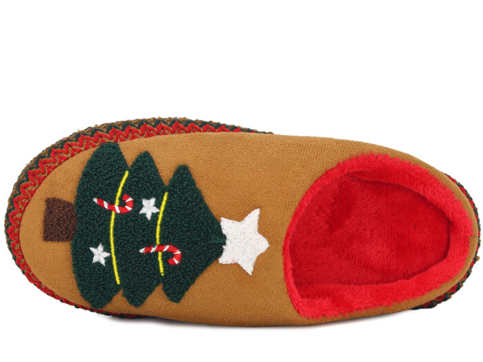 Auris Zenne SL Noel Ağacı Gondol Ev Terliği Taba - Auris (1)