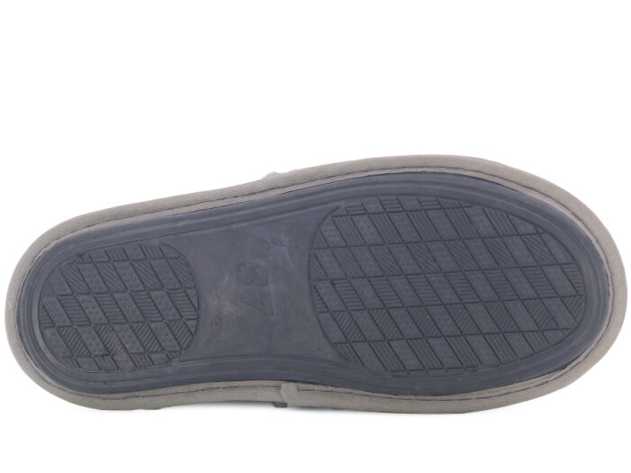 Auris Zenne Tavşan Tüylü Ev Terliği Gri - 3