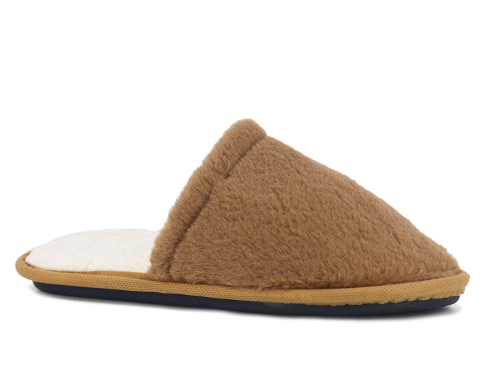 Auris Zenne Tavşan Tüylü Ev Terliği Taba - Auris