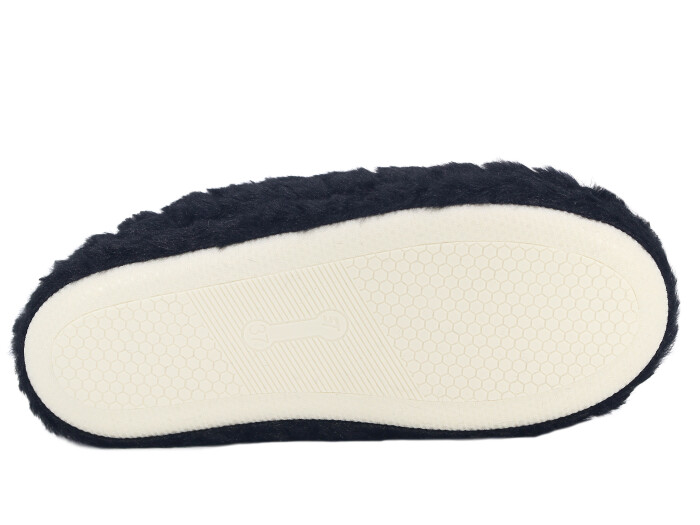 Auris Zenne Termo Taban Baklava Desen Kapalı Gondol Ev Terliği Siyah - 3